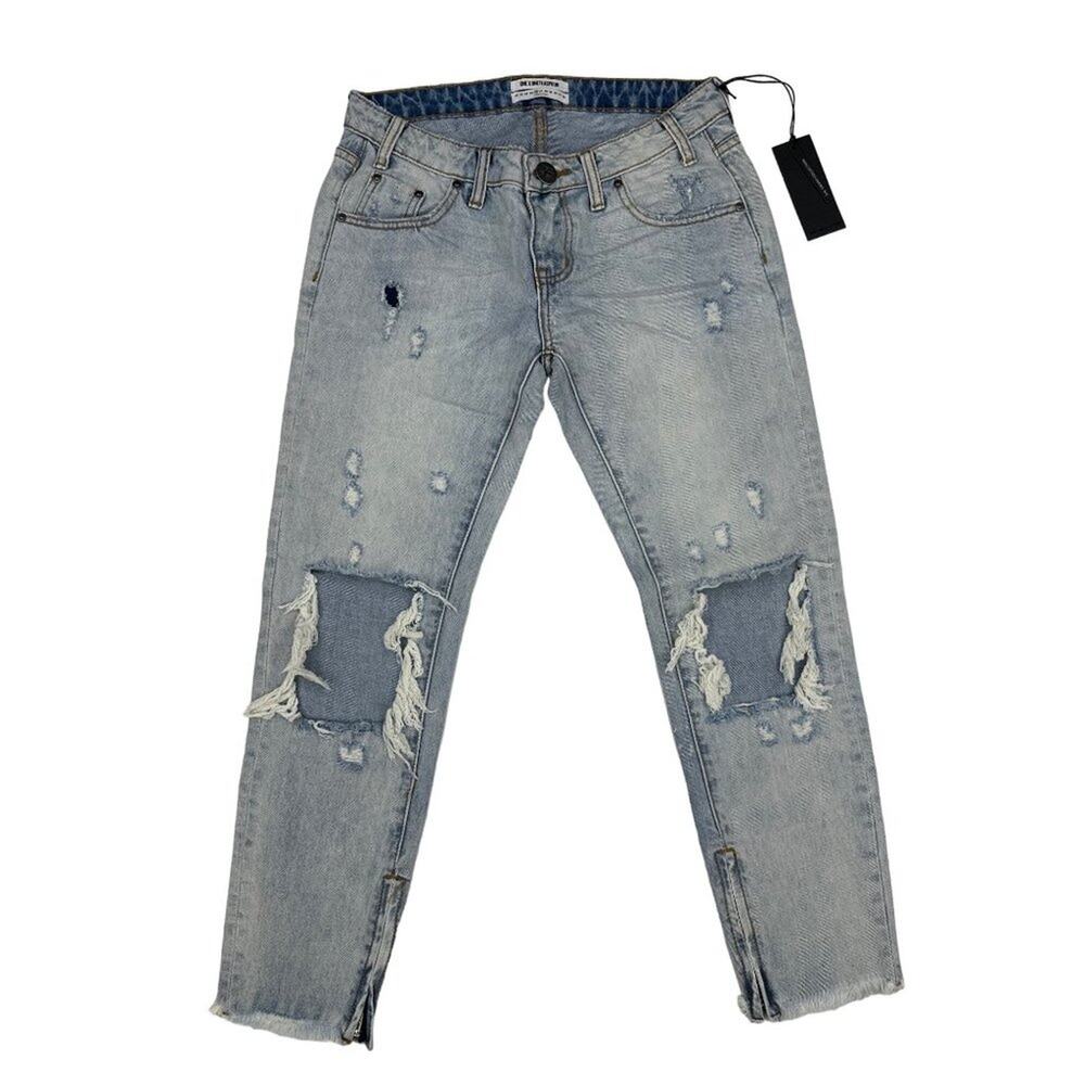 One X Teaspoon Freebird Distressed Jeans in Blue Heart